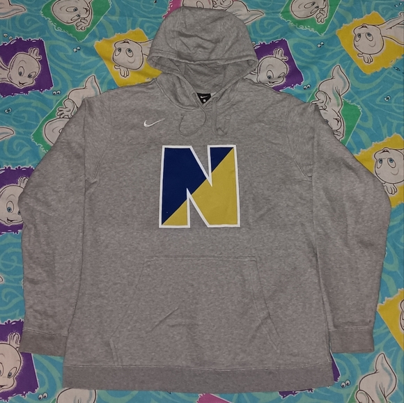 Nike Other - Nike Navy Midshipmen Jersey Hoodie Seals Hooded Sweatshirt